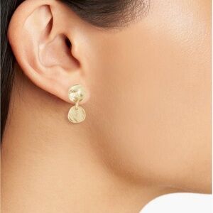 Karine Sultan Medallion Drop Earrings